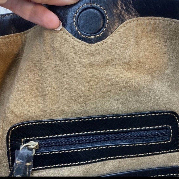 Liz Claiborne Floral Black and White Dandelion Women's Bag, NWOT - Picture 7 of 10